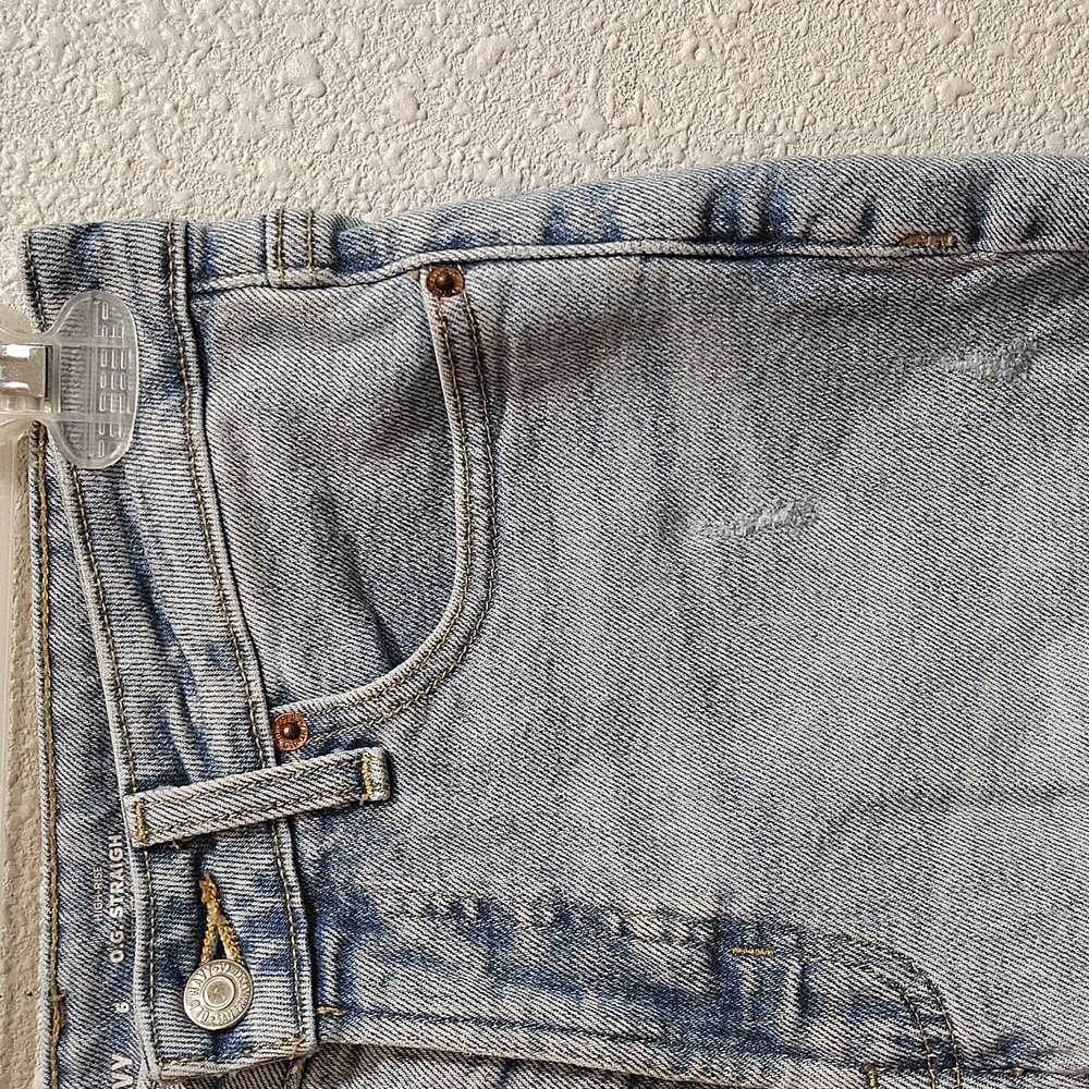 Old Navy Women's Light Blue High Rise,  O.G. Straight,  Size 6 Regular - Picture 6 of 11
